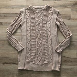 MINKPINK Cable Knit Sweater in Cream